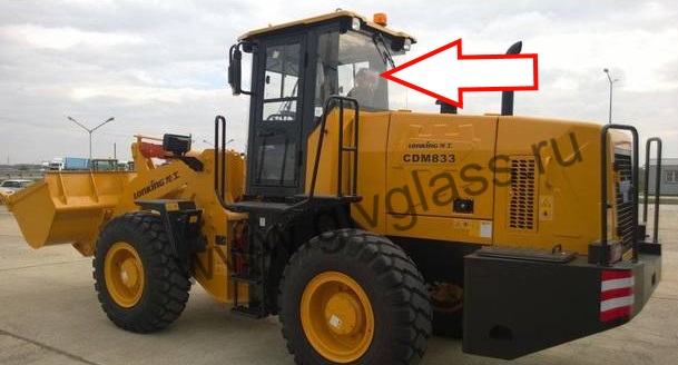 Фронтальный погрузчик LONKING CDM 833, CDM 853 - Стекло заднее