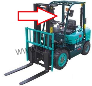 Вилочный погрузчик FEELER FD35 - Стекло лобовое (триплекс), размер 1270*950 мм