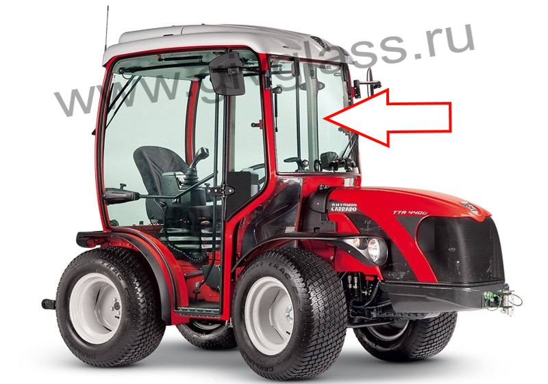 Трактор Antonio Carraro TTR 4400 HST II  - Стекло лобовое центральное