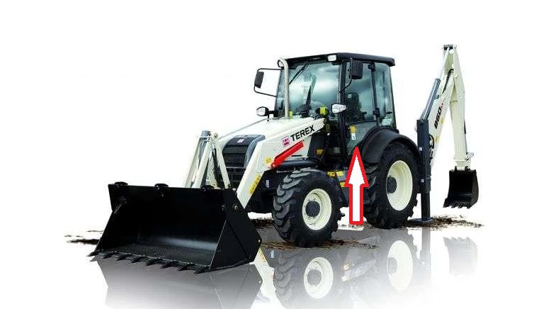 Экскаватор-погрузчик Terex 820/860 - Стекло дверное нижнее левое (закалённое).
Номер в каталоге TEREX 6099906M1