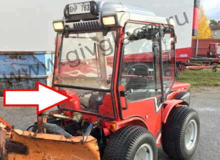 Трактор Antonio Carraro TTR 4400 HST - Стекло заднее нижнее (закаленное)

​