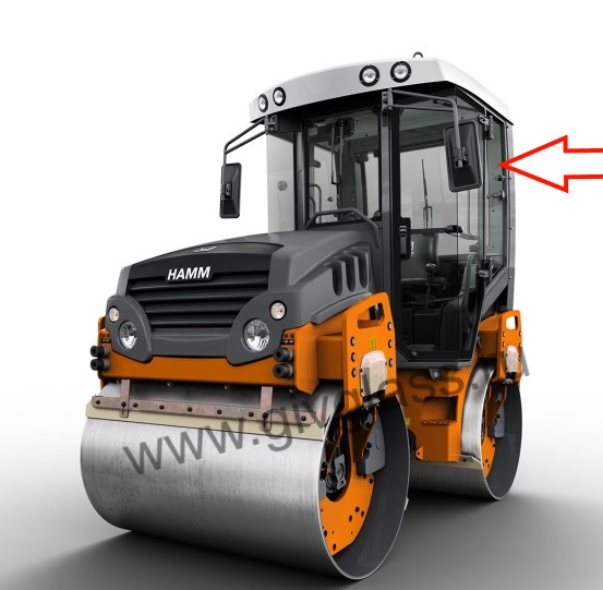 Каток HAMM HD-13 VT - Стекло кузовное заднее правое (закаленное),
Стекло кузовное заднее левое (закаленное), цена за шт.