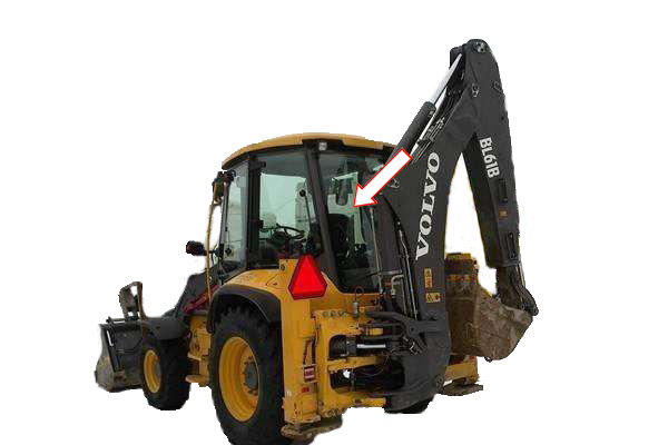 Экскаватор-погрузчик Volvo BL61/Volvo BL71 2003 - Стекло заднее (закалённое)