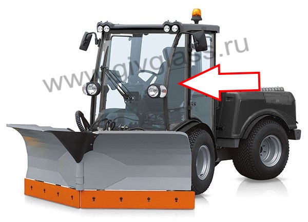  Коммунальная машина BELOS Trans Giant - Стекло лобовое левое (закаленное)