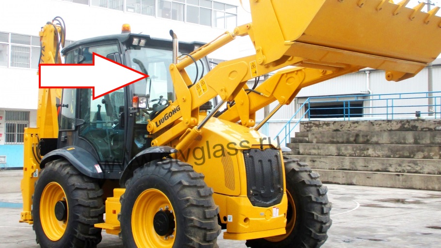 Экскаватор-погрузчик LiuGong CLG-777A - Стекло лобовое, 87A0859 CLG777A 