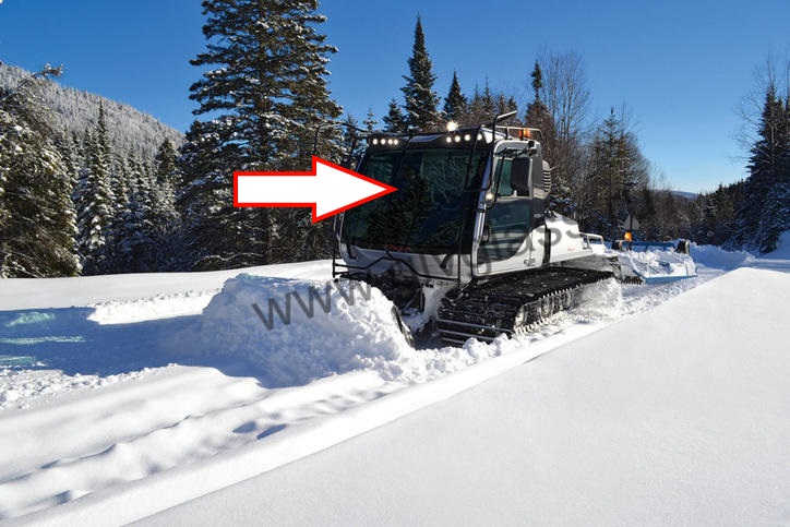Снегоуплотнительная машина PRINOTH Hasky T4S  - Стекло лобовое  (триплекс),размер 1200 мм * 1870 мм, доступна опция с обогревом