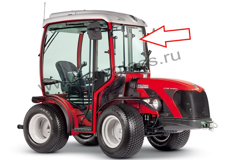 Трактор Antonio Carraro TTR 4400 HST II - Стекло кузовное левое 