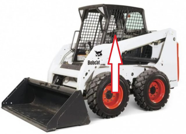 Мини-погрузчик BOBCAT S130/150/160/175/185/205/250/250/330  - Cтекло боковое левое и правое сдвижная форточка (закаленное)