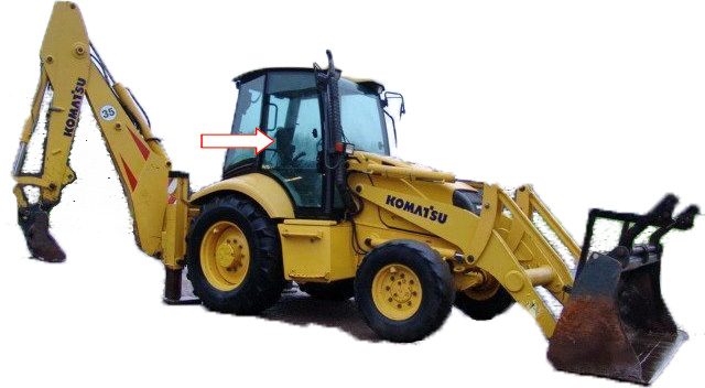 Экскаватор-погрузчик Komatsu WB93R-2/WB97R-2/WB93S-2/WB97S-2 - Стекло дверное правое (закалённое).
Номер в каталоге 312605730
 