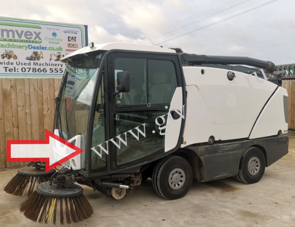 Коммунальная техника Johnston Sweepers C202 / Johnston Cx 202 / Johnston Cn 202 - Стекло лобовое нижнее левое (закаленное)