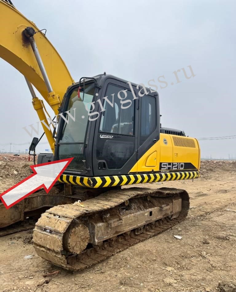 SUMITOMO SH 210-6 /SH300-6  - Стекло лобовое нижнее (триплекс)