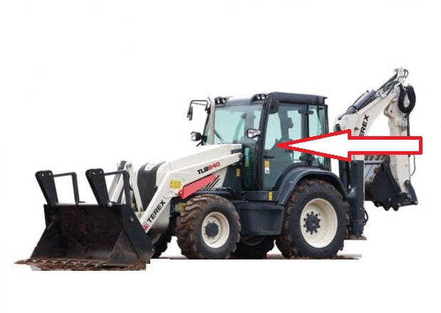 Экскаватор-погрузчик Terex 840/TLB 840 890/TLB 890 - Стекло дверное левое (закалённое).
Номер в каталоге TEREX T100038
