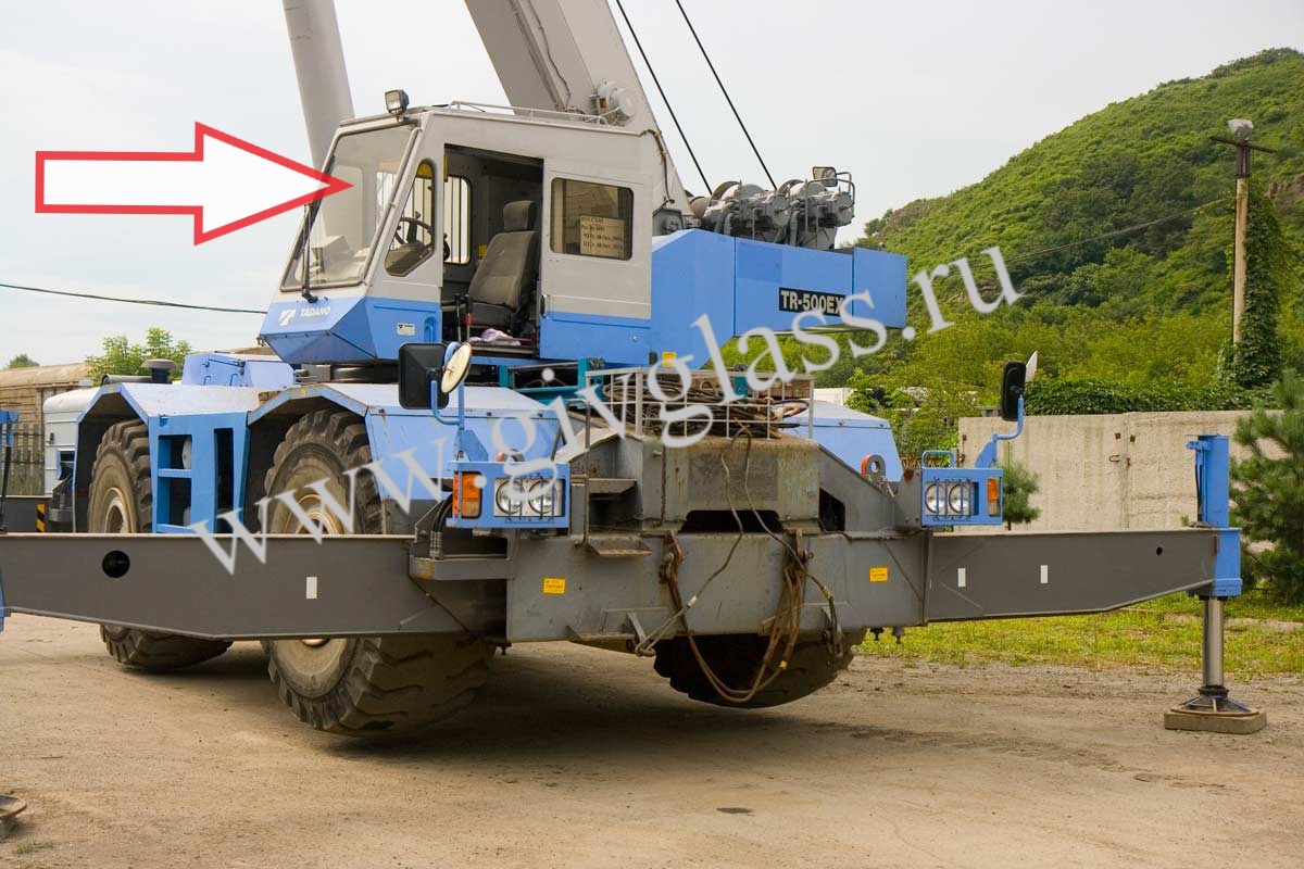 Подъёмный кран Tadano GR/GT-500/700/800-E/EX - Cтекло лобовое