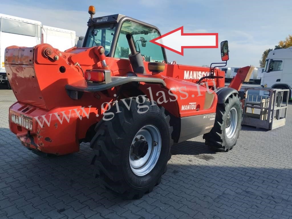 Телескопический-погрузчик MANITOU MT 1340 Sl / 1740 SL Turbo  - Стекло кузовное правое у стрелы (закаленное)