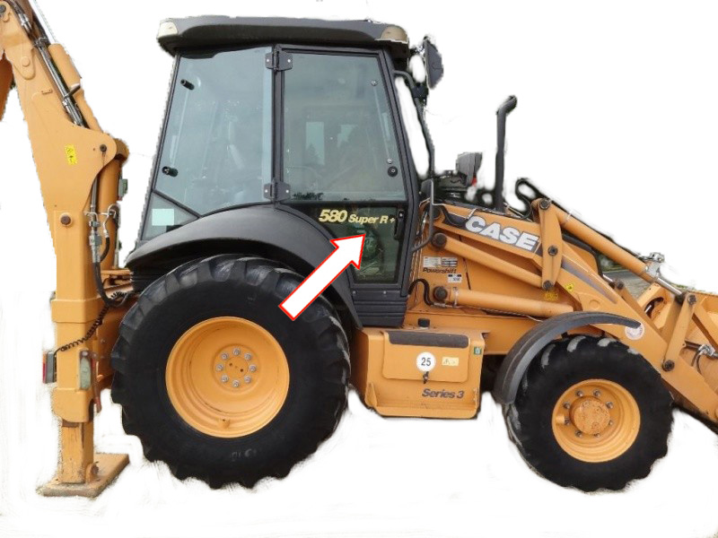 Экскаватор-погрузчик Case 580 R |Case 580 T | Case 580 SR | Case 695 SR - Стекло дверное нижнее правое (закалённое).
Номер в каталоге 85801624 | 85801625