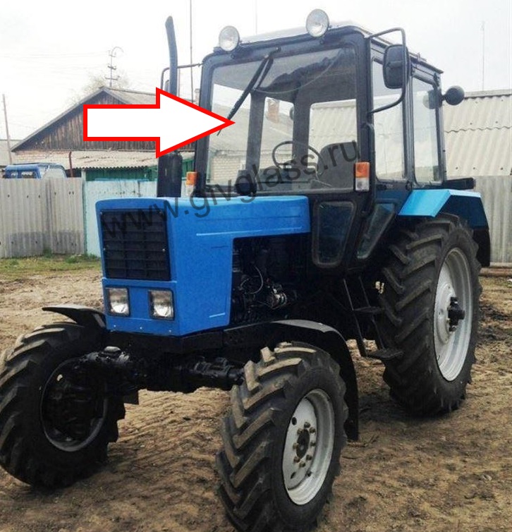 Трактор МТЗ 82 - Стекло лобовое (триплекс),

размер 965 мм * 1380 мм, старая кабина

​