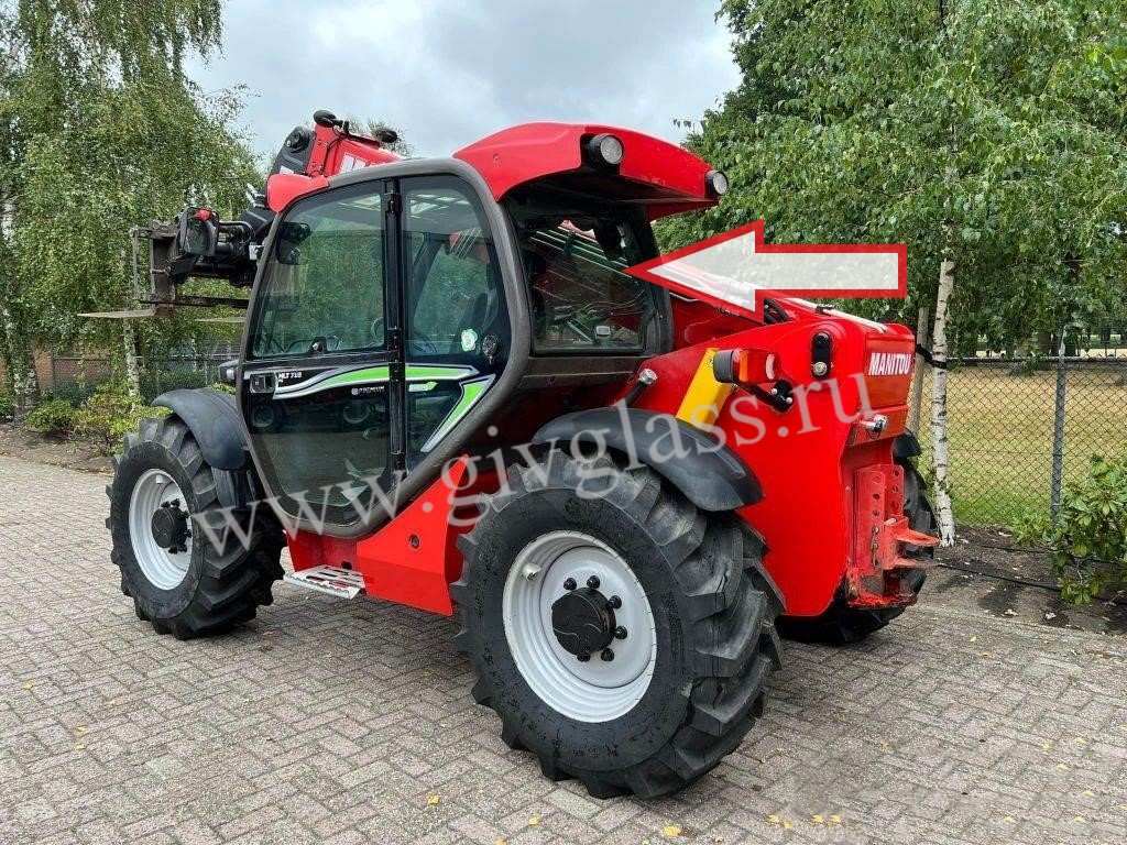 Телескопический-погрузчик MANITOU MLTX 735 LSV - Стекло кузовное заднее (закаленное)