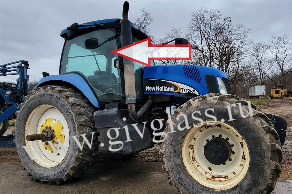 Трактор New Holland TG285 - Стекло кузовное правое (закаленное)