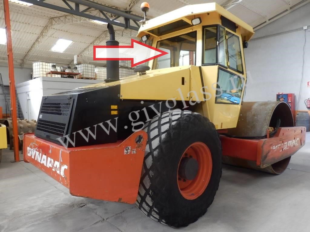Каток Dynapac CA 280 - Стекло заднее