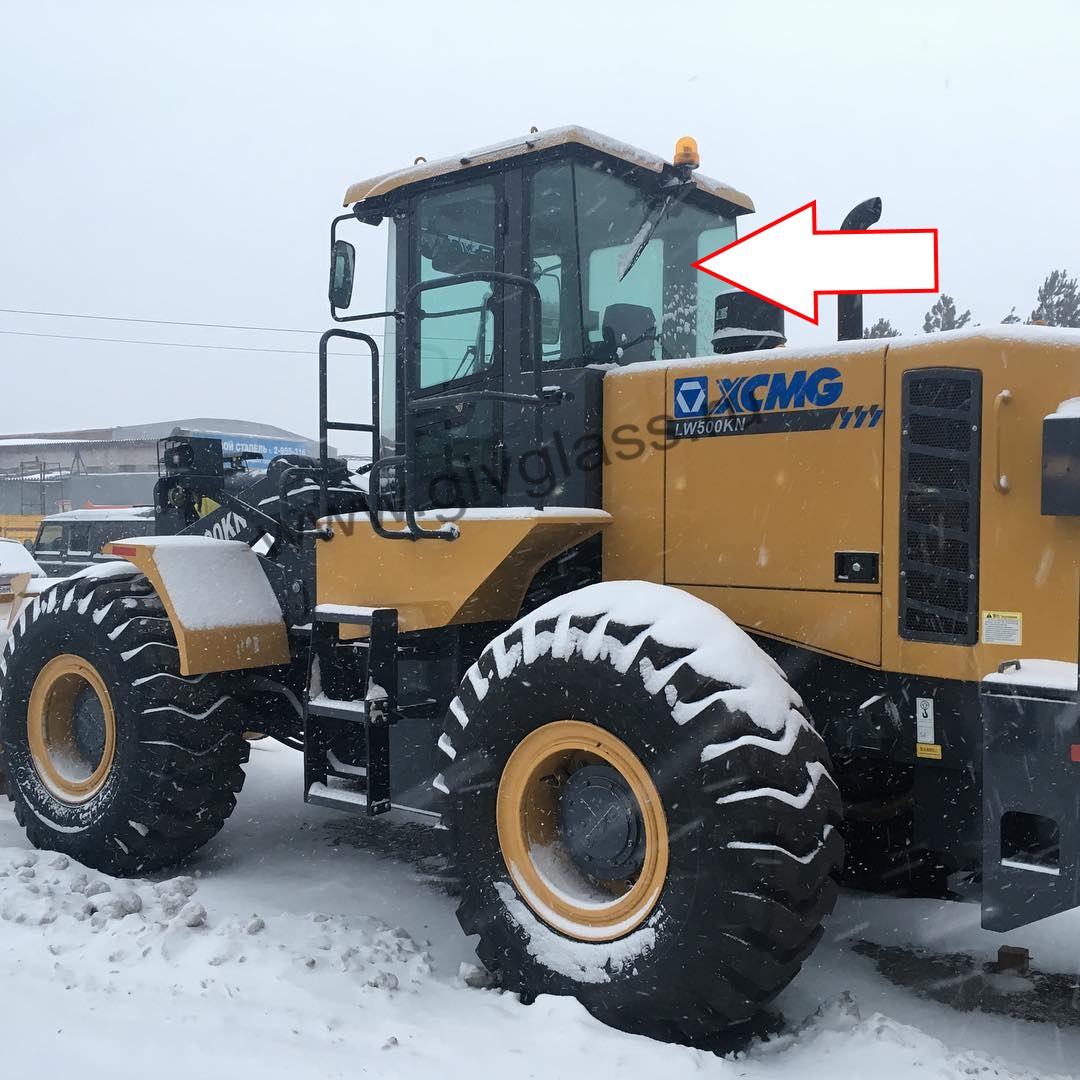 Фронтальный погрузчик XCMG LW500KN - Стекло заднее (закаленное) 

​
