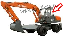 Экскаватор Эксмаш UMG Е140WLC - Е280WLC - Стекло кузовное левое (триплекс/закаленное)

​