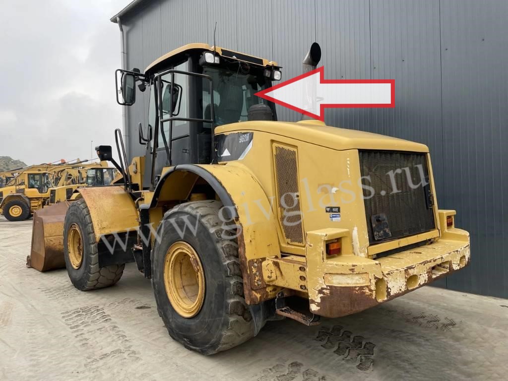 Фронтальный погрузчик Caterpillar 950/962/963/966/972 - Стекло заднее (закаленное)