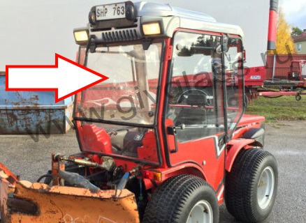 Трактор Antonio Carraro TTR 4400 HST - Стекло заднее верхнее (закаленное)