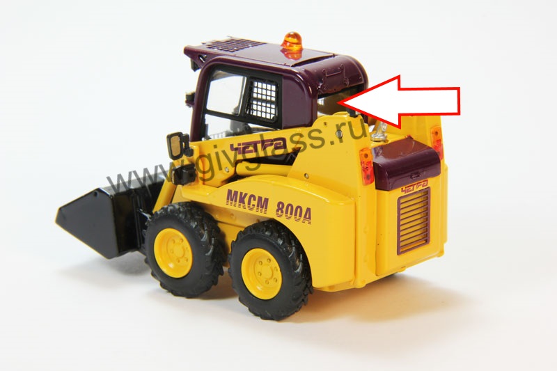 Мини-погрузчик МКСМ 800 А - Стекло заднее (триплекс), размер 724 мм * 414 мм, № 533А-81-116

​