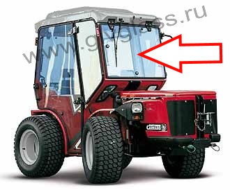 Трактор Antonio Carraro TTR 4400 HST - Стекло лобовое центральное (закаленное)