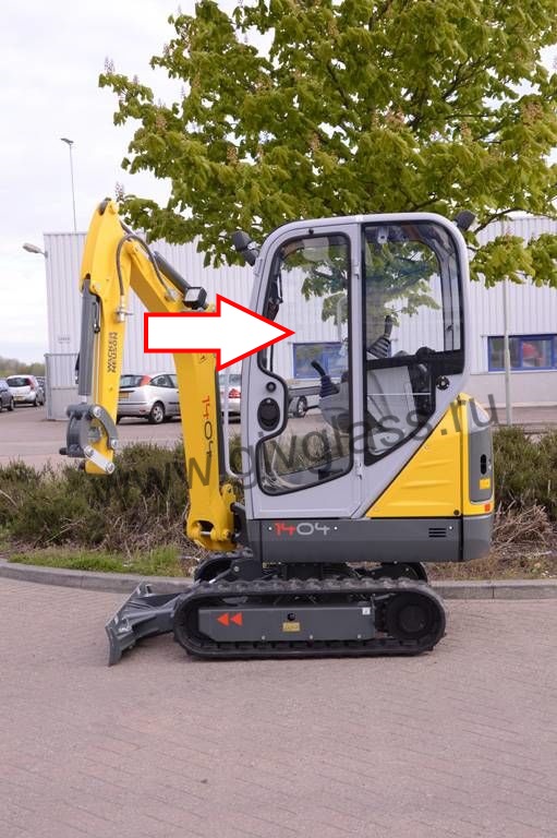 Мини-экскаватор Wacker Neuson 1404 - Стекло дверное левое  (закаленное),

размер 1500 мм * 550 мм