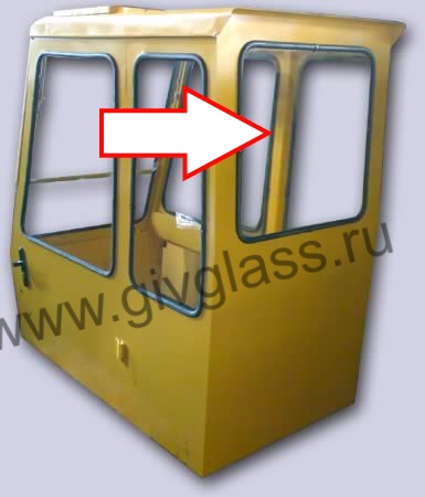 Автокран Ивановец старая кабина - Стекло заднее кабины крановщика,
размер 670 мм * 610 мм