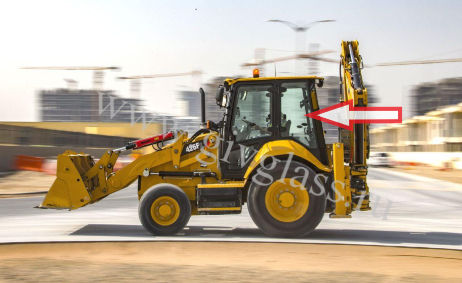  Экскаватор-погрузчик Caterpillar 428f2/432f2/434f2/444f2 2019 года - Стекло кузовное заднее левое цельное (закаленное) 
Номер в каталоге 481-1863