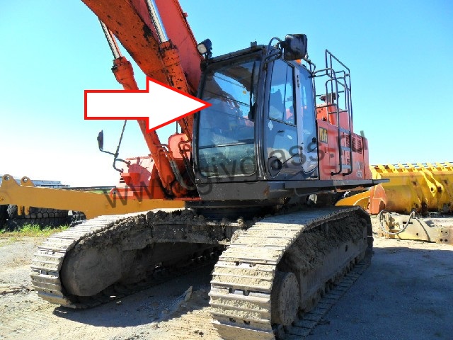 Экскаватор Hitachi ZX 450-3 серия  - Стекло лобовое верхнее (триплекс)