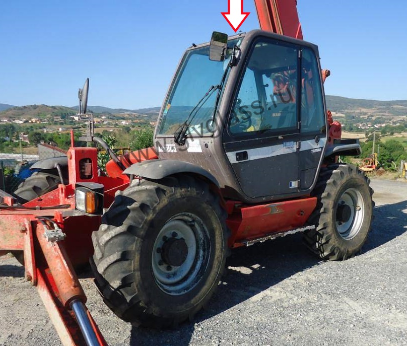 Телескопический-погрузчик MANITOU MT 1340 Sl / 1740 SL Turbo - Cтекло люка (закаленное) 