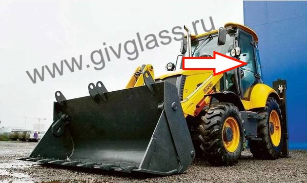 Экскаватор Elaz BL 880 / Tarsus 880 / Tarsus 880 plus - Стекло дверное левое (закаленное), толщина 6 мм, размер 1500 мм * 902 мм, № 204970251, зеленое

​