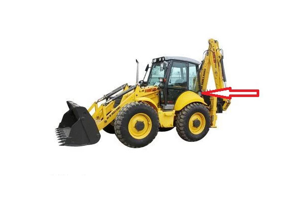 Экскаватор-погрузчик New Holland LB 115 |B 110B |B 100B |B 90B |B 115B - Стекло кузовное заднее левое треугольник (закалённое)
