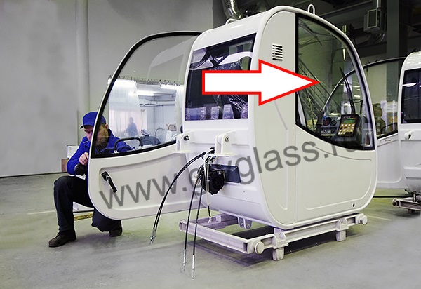 Автокран Ивановец новая кабина - Стекло боковое у стрелы кабины крановщика,

размер 1115 мм * 1052 мм, МСИМ 32.700.023