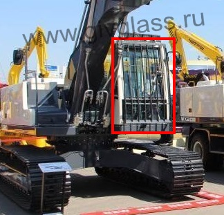 Гусеничный экскаватор TEREX TX 210 LC - Защита для лобового стекла металлическая (крепление на болтах)