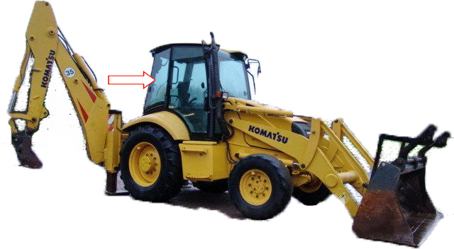 Экскаватор-погрузчик Komatsu WB93R-2/WB97R-2/WB93S-2/WB97S-2 - Стекло кузовное заднее правое (закалённое).
Номер в каталоге 312605713