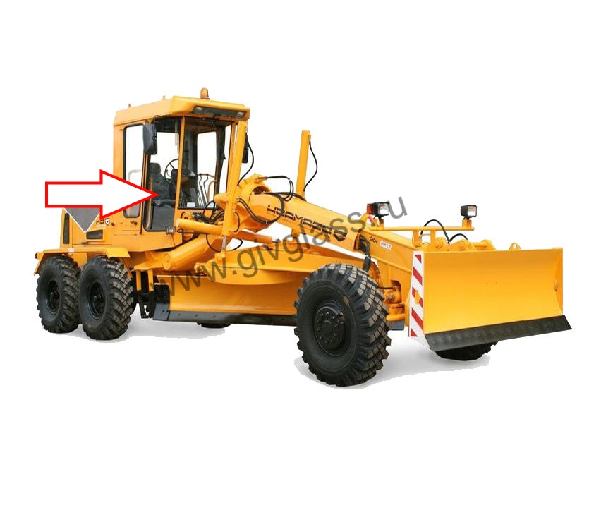 Автогрейдер ДЗ-122 - Стекло лобовое правое 