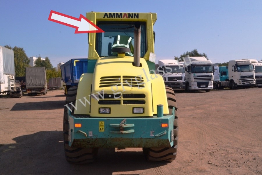 Каток Ammann ASC 90/ASC 120/ASC 200 - Стекло заднее (закаленное)