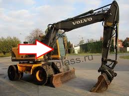 Экскаватор Volvo EW 140 b |145 b |160 b |180 b |EC 180 Blc | 210 Blc | 240 Blc | 290 Blc | 460 Blc 2003 - Cтекло кузовное правое возле стрелы (закаленное) 