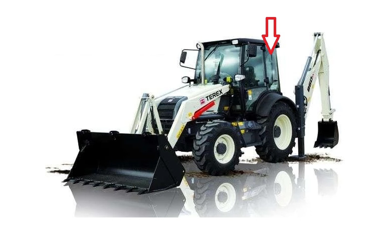 Экскаватор-погрузчик Terex 820/860 - Стекло кузовное заднее левое с шелкографией без отверстий под упор (триплекс).
Номер в каталоге TEREX 6099910М1