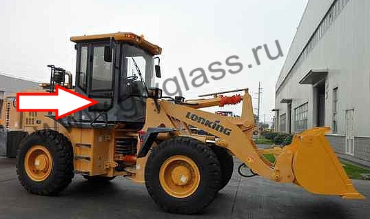 Фронтальный погрузчик LONKING CDM 833, CDM 853 - Стекло дверное правое нижнее