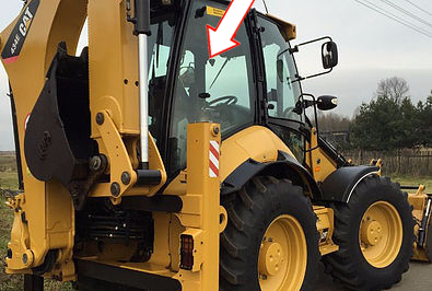 Экскаватор-погрузчик Caterpillar 428 e/432e/434e/444e 2006 - Стекло кузовное правое заднее (закаленное)