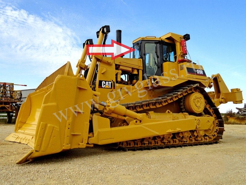 Бульдозер Caterpillar D9R/D10R/D11R - Стекло лобовое (триплекс)