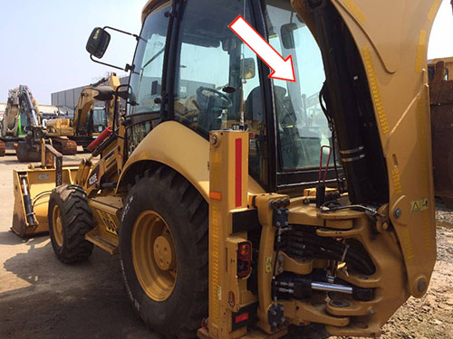 Экскаватор-погрузчик Caterpillar 428 e/432e/434e/444e 2006 - Стекло заднее цельное (закаленное) 