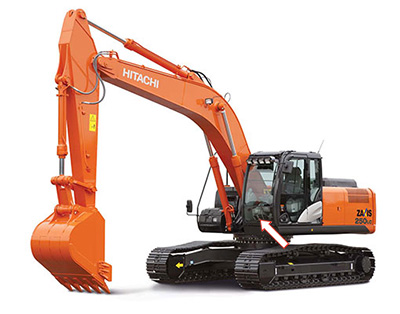 Экскаватор гусеничный (колесный) Hitachi Zaxis 180 3G-5G/200 3G-5G/210 3G-5G/240 3G-5G/250 3G-5G/270 3G-5G/280 3G-5G/300 3G-5G/350 3G-5G/400 3G-5G/470 3G-5G 2011 - Cтекло лобовое нижнее с шелкографией (закаленное) 