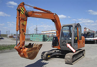 Экскаватор гусеничный HITACHI ZX 70 LC/ZX 75 LC - Стекло лобовое нижнее (закаленное)