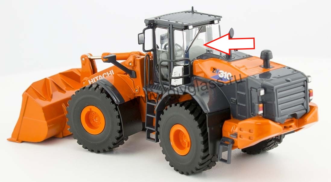 Фронтальный погрузчик HITACHI ZW310 - Стекло заднее (закаленное), №263G674132